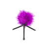 Gadilitor din pene, Secret Play, accesoriu BDSM, puf de gadilat, mov, 20 cm