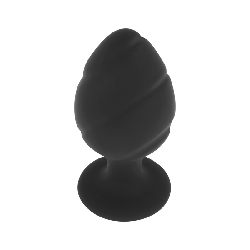 Dop anal, marimea S, lungime 6 cm, diametru 3.8 cm, Oh Mama, silicon medical hipoalergenic moale, negru