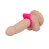 Inel penis cu vibrații, Casual Love, 25 mm, stimulare clitoris, susținere erecție, întarziere ejaculare, roz