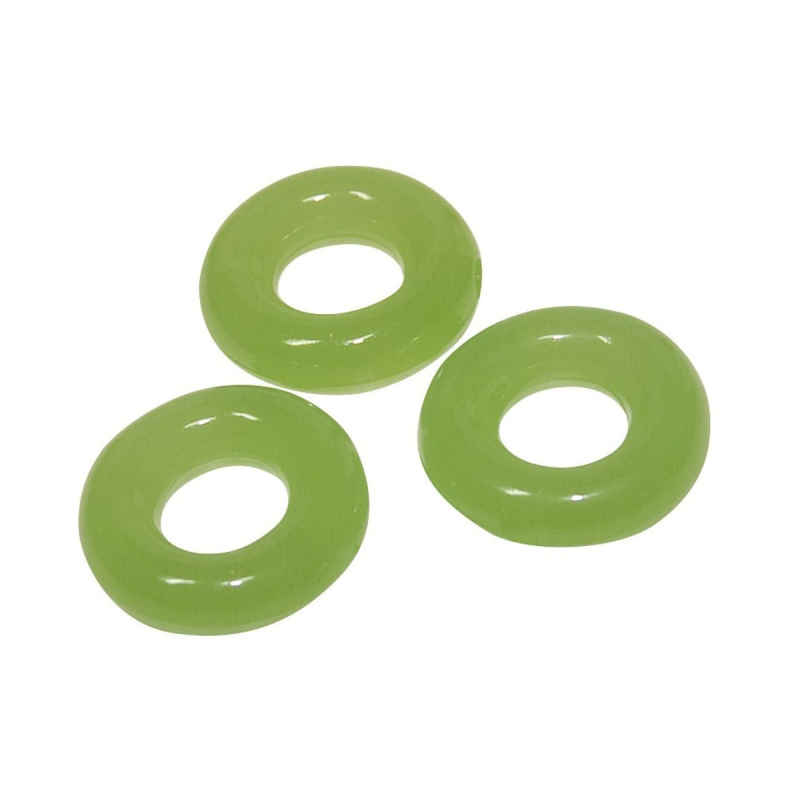 Set 3 inele penis, fosforescente, intarziere ejaculare, silicon non-toxic elastic