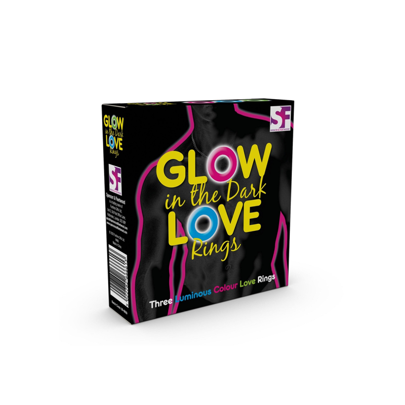 Set 3 inele penis, fosforescente, intarziere ejaculare, silicon non-toxic elastic