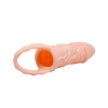 Manson penis, prelungitor penis cu inel de fixare, TPR moale elastic, diametru 3.2 cm, lungime 15.5 cm