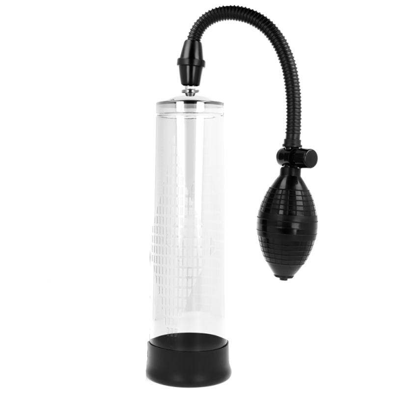 Pompa pentru marirea penisului, Intense Pump 02, manuala,  stimularea erectiei, lungime inserabila 20 cm, transparent