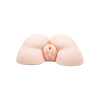 Masturbator realistic, Crazy Bull, 2 in 1, vagin si anus, marime reala, cu vibratii si telecomanda