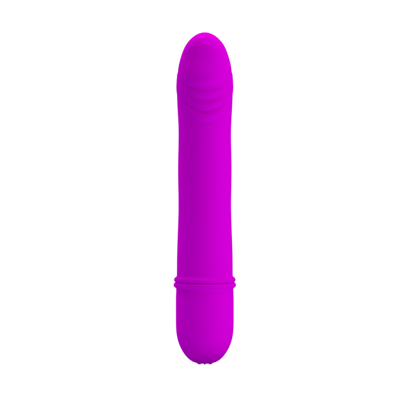 Vibrator, Pretty Love Beck, punctul G, 10 functii de vibratie, design ergonomic, silicon catifelat, silentios, lungime 12 cm, diametru 2 cm, mov