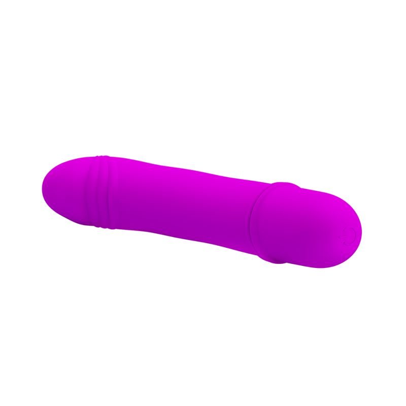 Vibrator, Pretty Love Beck, punctul G, 10 functii de vibratie, design ergonomic, silicon catifelat, silentios, lungime 12 cm, diametru 2 cm, mov