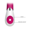Vibrator punctul G, Pretty Love, Daniel, silicon, 30 functii vibratii, lungime 19.5 cm, diametru 3.1 cm, roz