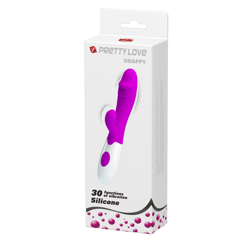 vibrator-iepuras-rabbit-dubla-stimulare-pretty-love-snappy-silicon-lungime-19.5-cm-diametru-3.3-cm-mov