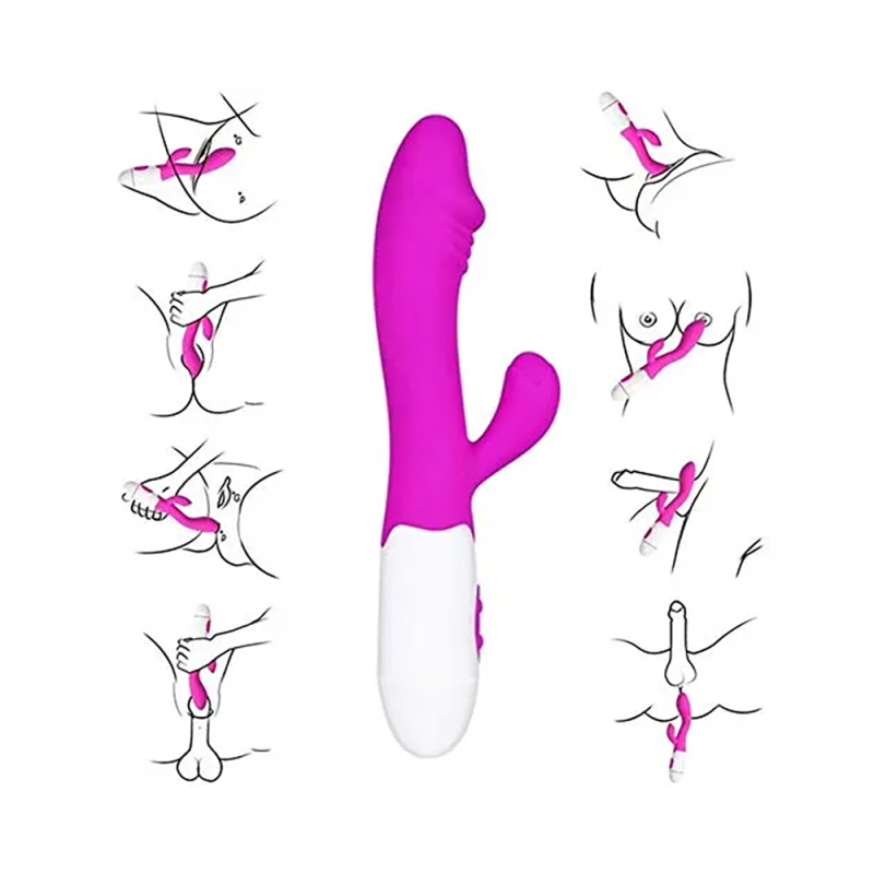 vibrator-iepuras-rabbit-dubla-stimulare-pretty-love-snappy-silicon-lungime-19.5-cm-diametru-3.3-cm-mov