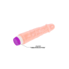 Vibrator realistic, Baile, Waves of Pleasure Fantasy, silicon moale, lungime 20 cm, diametru 4 cm, Natural