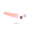 Vibrator realistic, Baile, Waves of Pleasure Fantasy, silicon moale, lungime 20 cm, diametru 4 cm, Natural