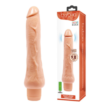 Vibrator realistic, Soft Skin, lungime 25 cm, diamteru 4 cm, Barbara Dryad Baile, viteza reglabila, natural