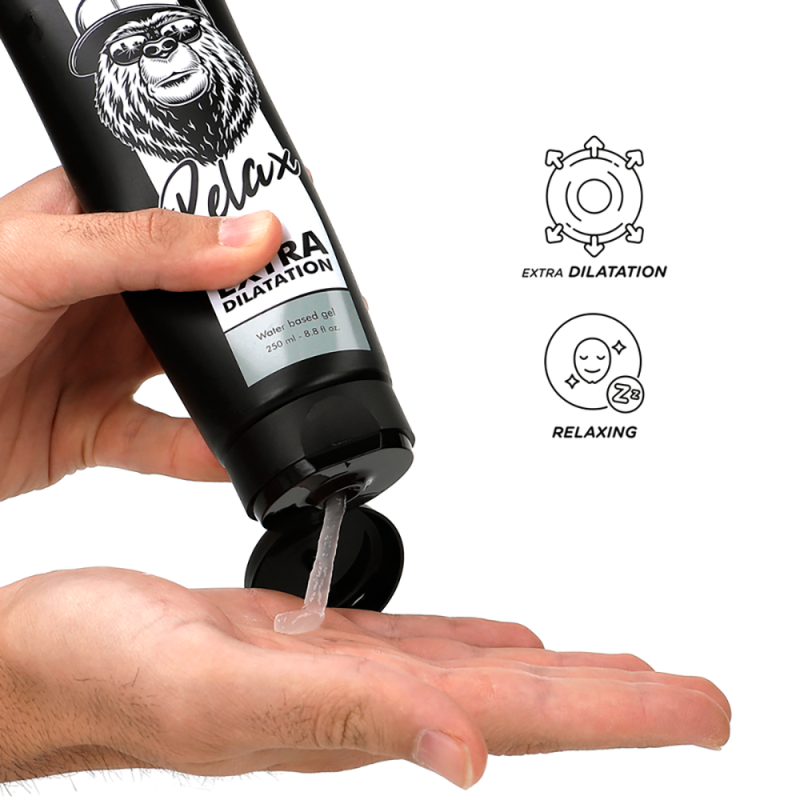 Lubrifiant pe baza de apa, Black Hole Anal Relax, extra dilatare, calmant, relaxant, 250 ml